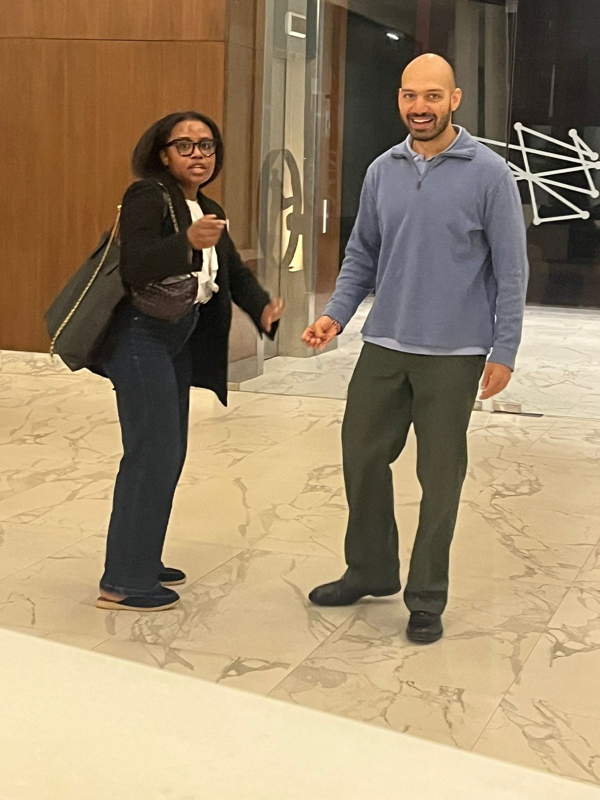 Miora and Saiff caught together in a Nairobi lobby